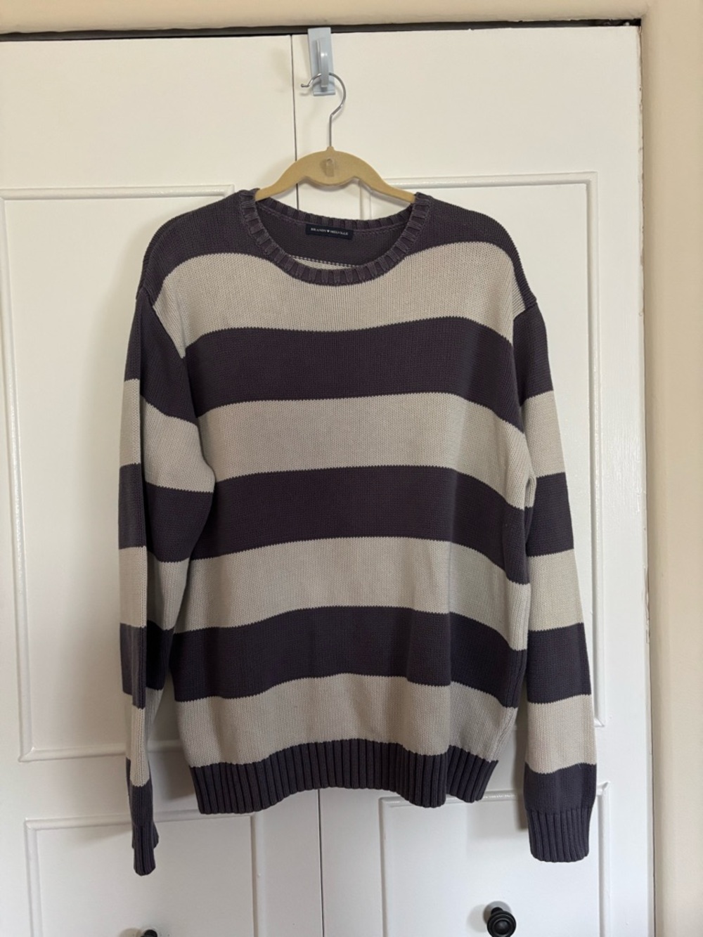 Brandy Melville Striped Crewneck Sweater
